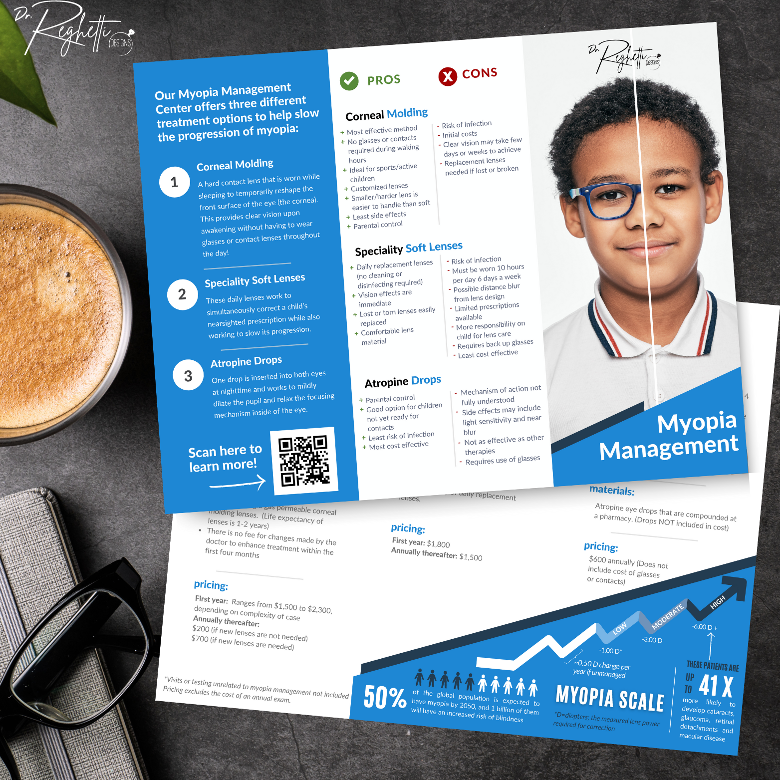 myopia management brochure for optometrists patient education 
