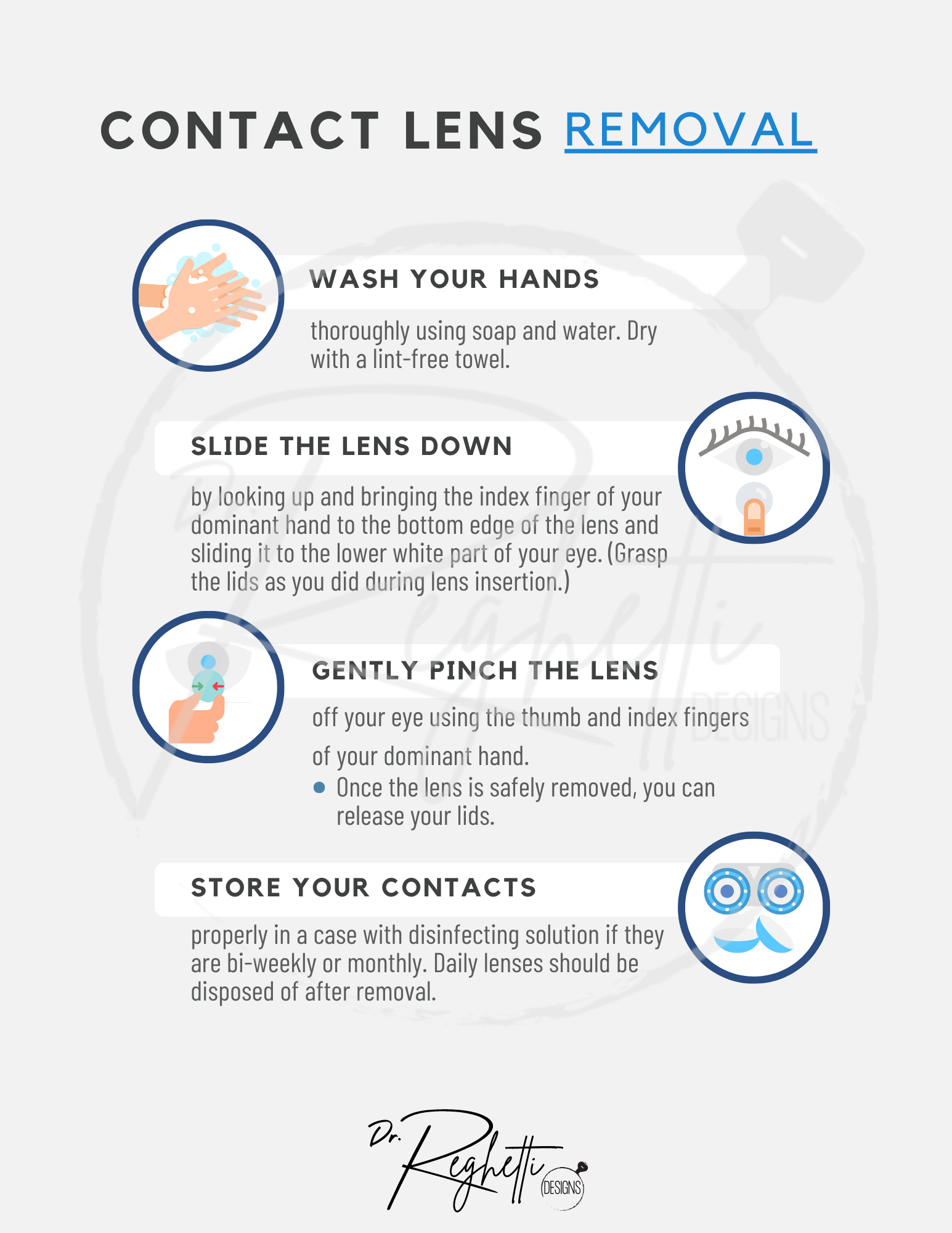contact lens insertion and removal printable for optometrists